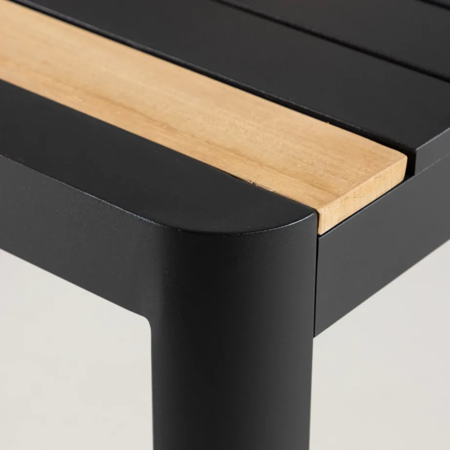 Tiigipuust aia söögilaud Togo, must, 200×100, 2102-408 – 9