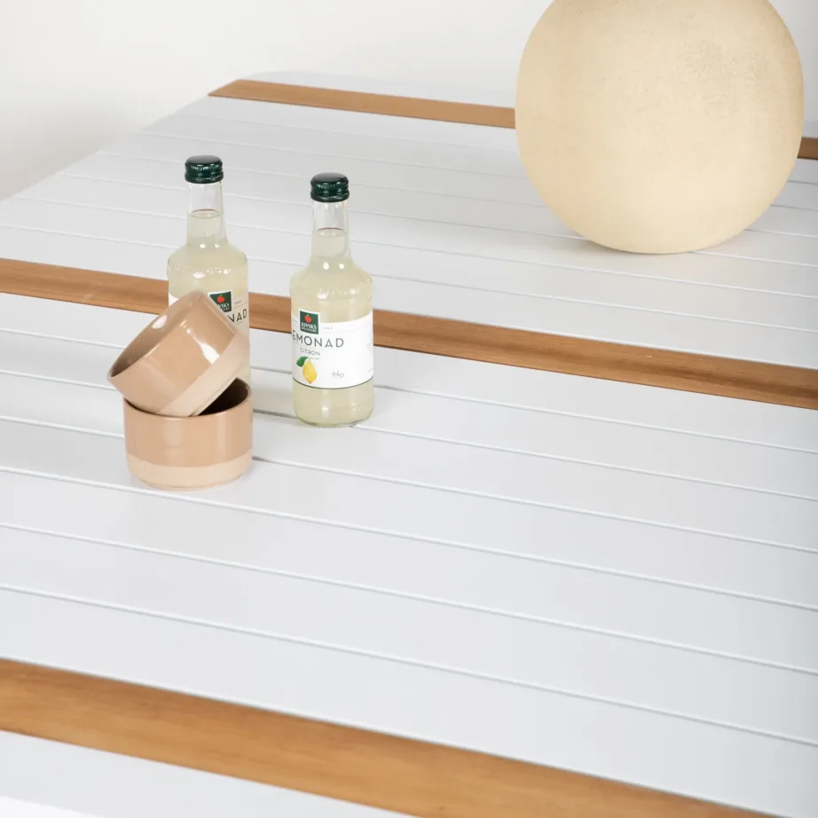 Tiigipuust aia söögilaud Togo, valge, 150×100, 2103-400 – 8