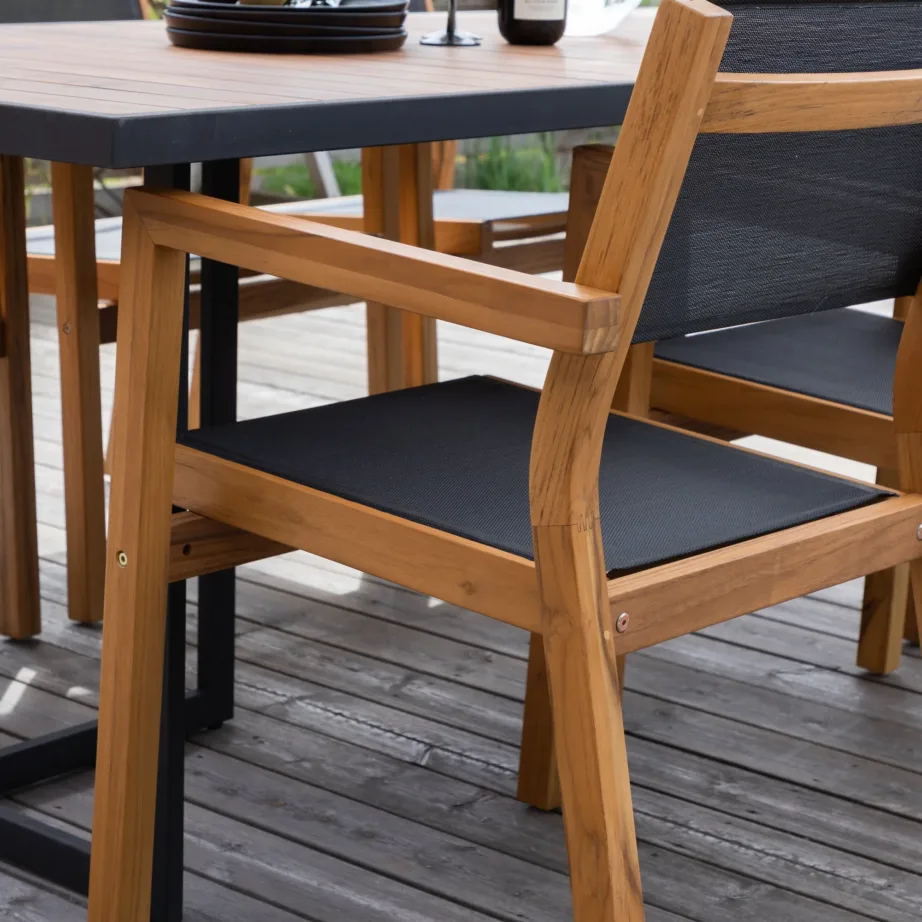 Tiigipuust aiatool Venice, must/naturaalne, 1233-076 – 8