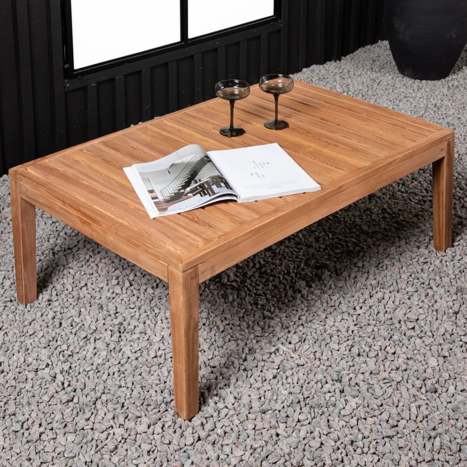 Tiigipuust diivanilaud Amlan, naturaalne, 70x110x40, 6139-444 – 6