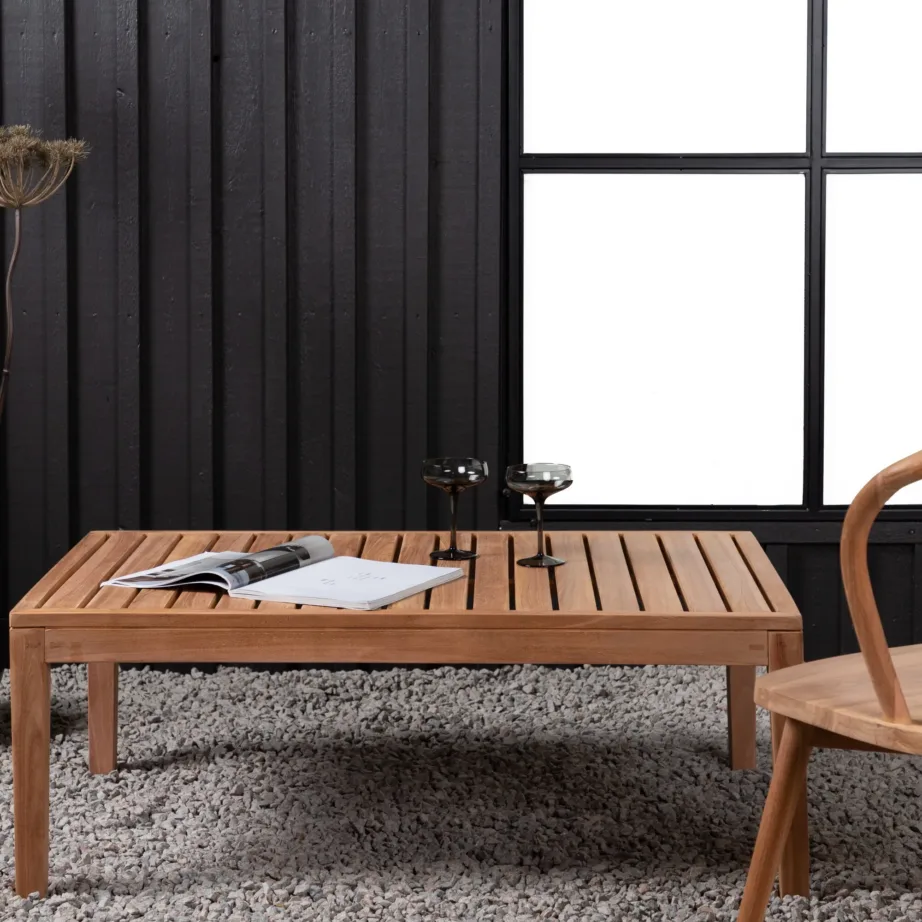 Tiigipuust diivanilaud Amlan, naturaalne, 70x110x40, 6139-444 – 7