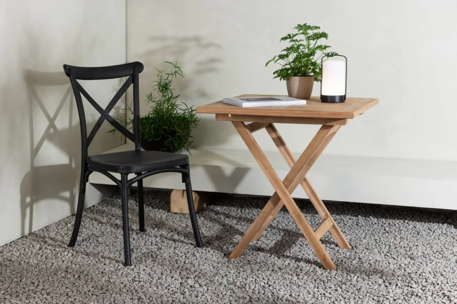 Tiigipuust kandiline aia söögilaud Kenya, naturaalne, 70×70, 2033-444 – 6