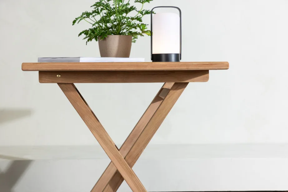 Tiigipuust kandiline aia söögilaud Kenya, naturaalne, 70×70, 2033-444 – 9