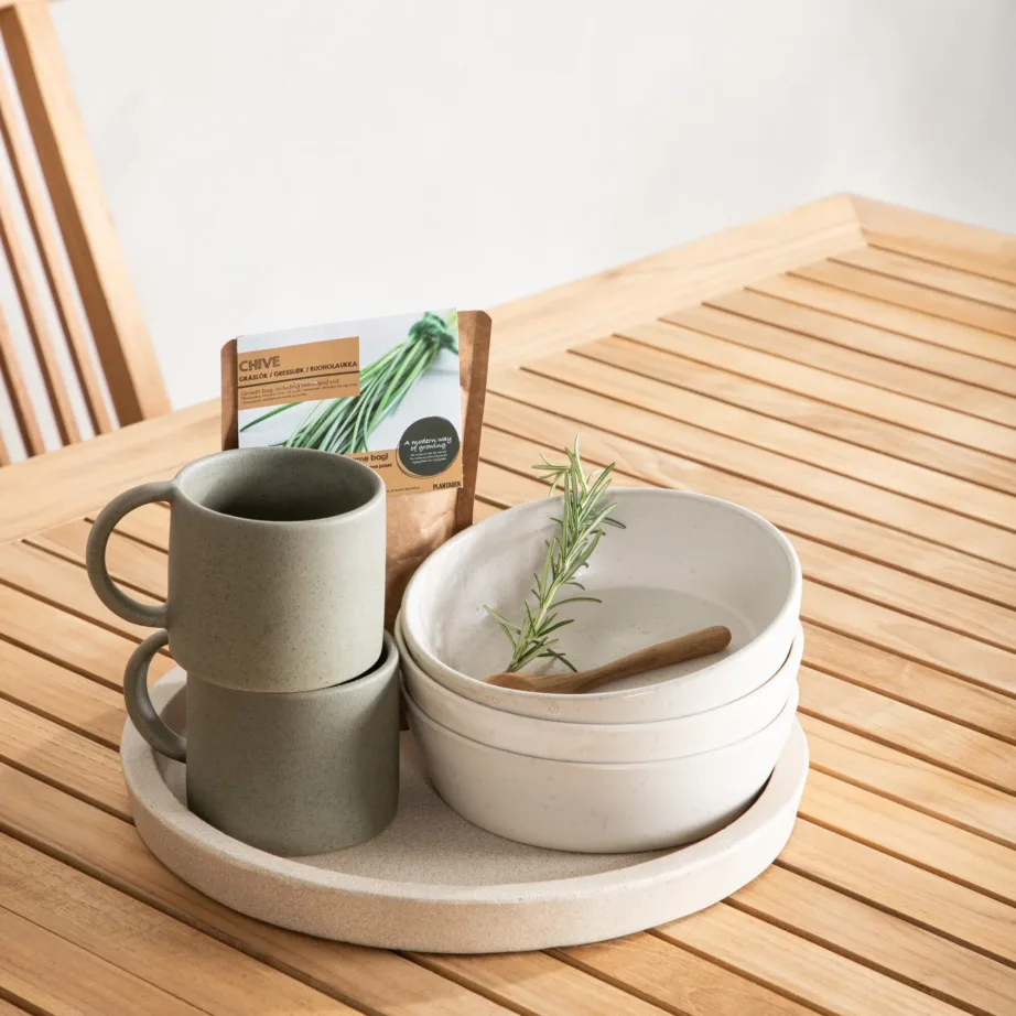 Tiigipuust pikendatav aia söögilaud Panama, naturaalne/valge, 9396-400 – 9