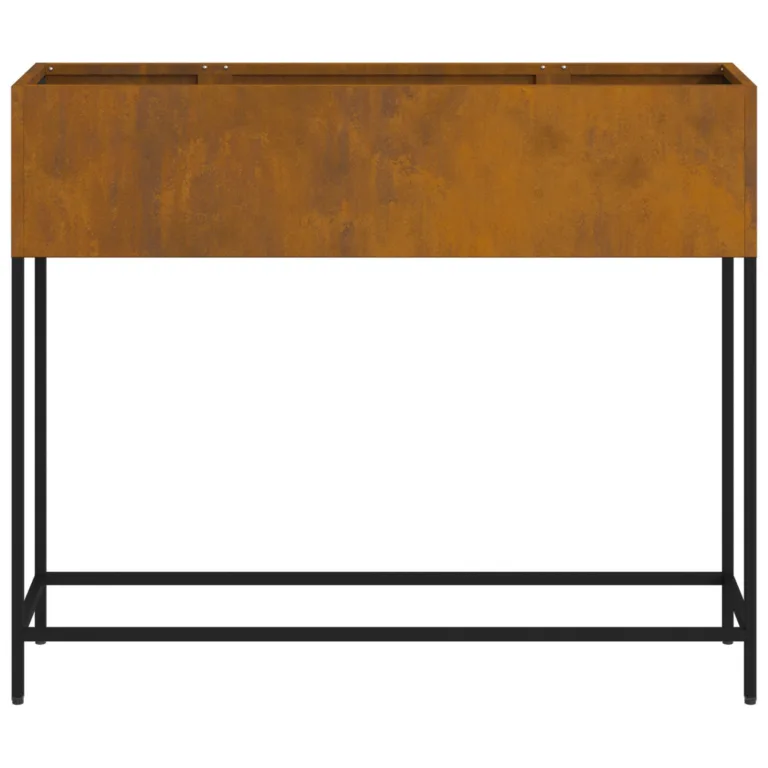 Tõstetud aiapott 100x26x82 cm kulutatud teras