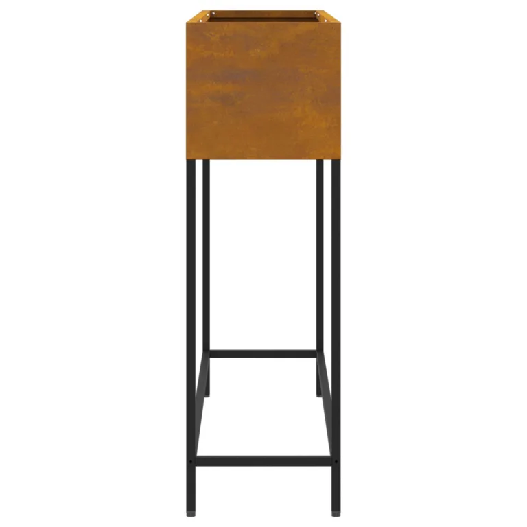 Tõstetud aiapott 100x26x82 cm kulutatud teras