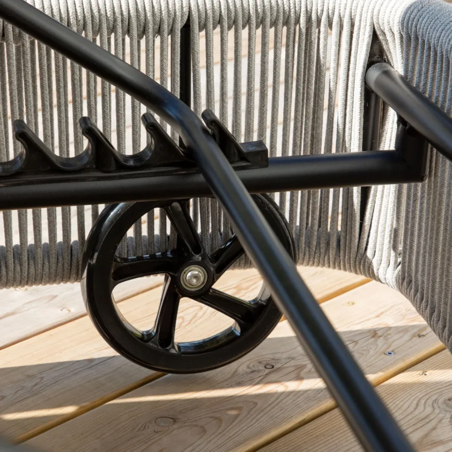 Rotangist lamamistool Virya, must/hall, 2083-408 – 7