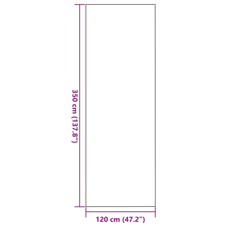 Uksematid Ristkülik 120x350 cm Pruun