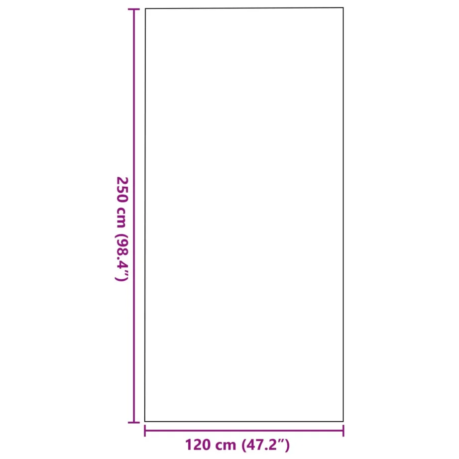 Uksematt Ristkülikuline Beež 120×250 cm – 5