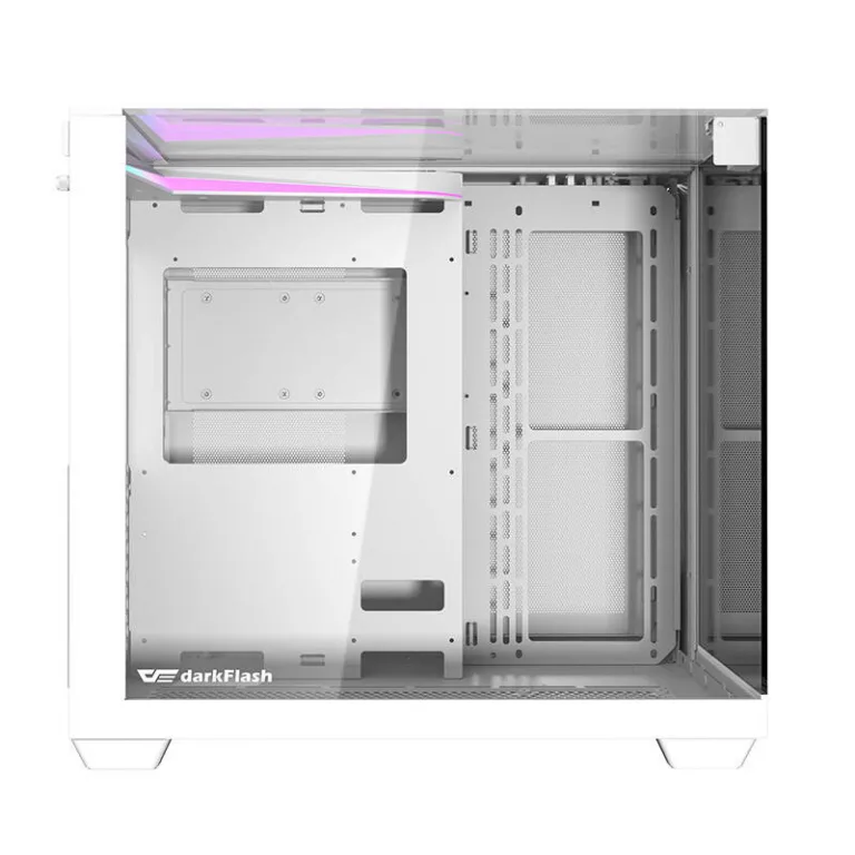 Valge ATX arvutikorpus Darkflash TH285, 4 RGB ventilaatoriga