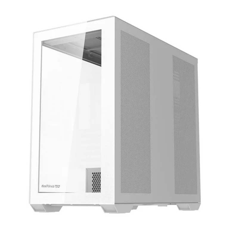 Valge arvutikorpus Darkflash DLX4000 karastatud klaasiga (Midi Tower, E-ATX, USB-C)
