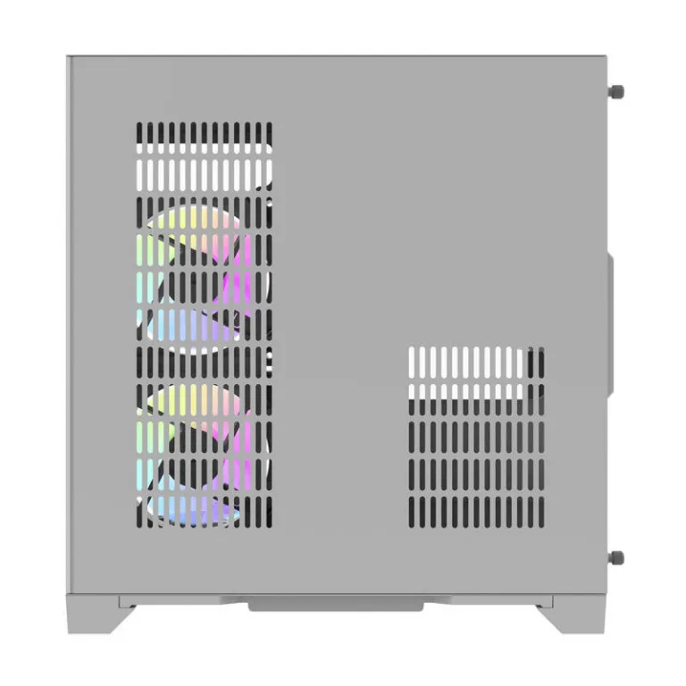 Valge arvutikorpus Darkflash FT350, 5 aRGB ventilaatorit, Mini Tower