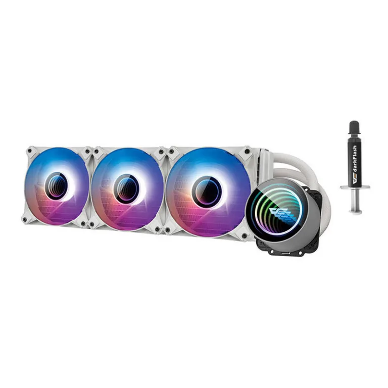 Vedelikjahuti arvutile Darkflash DX360 V2.6, 3×120 mm, valge