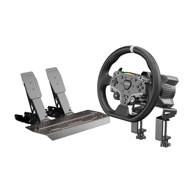 Võidusõidu simulaator Moza R3 Xboxile ja PC-le (Direct Drive, ES rool, SRP-Lite pedaalid)