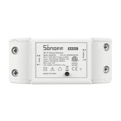 WiFi nutikas lüliti Sonoff Basic R2 (10A, 2200W, eWeLink)