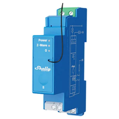 Z-Wave DIN relee Shelly Qubino Pro 1, 16A, nutikas juhtimine, DIN-liist