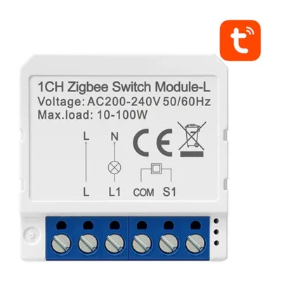 ZigBee nutikas lüliti Avatto LZWSM16-W1 (ilma neutraalse juhtmeta, 1 kanal, TUYA)