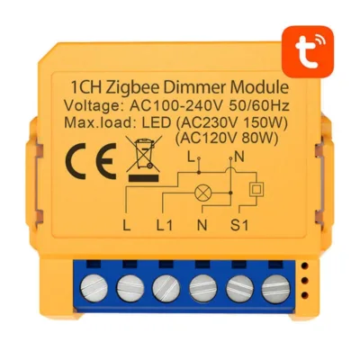 ZigBee nutilüliti Avatto ZDMS16-1 (TUYA, LED kuni 150W)