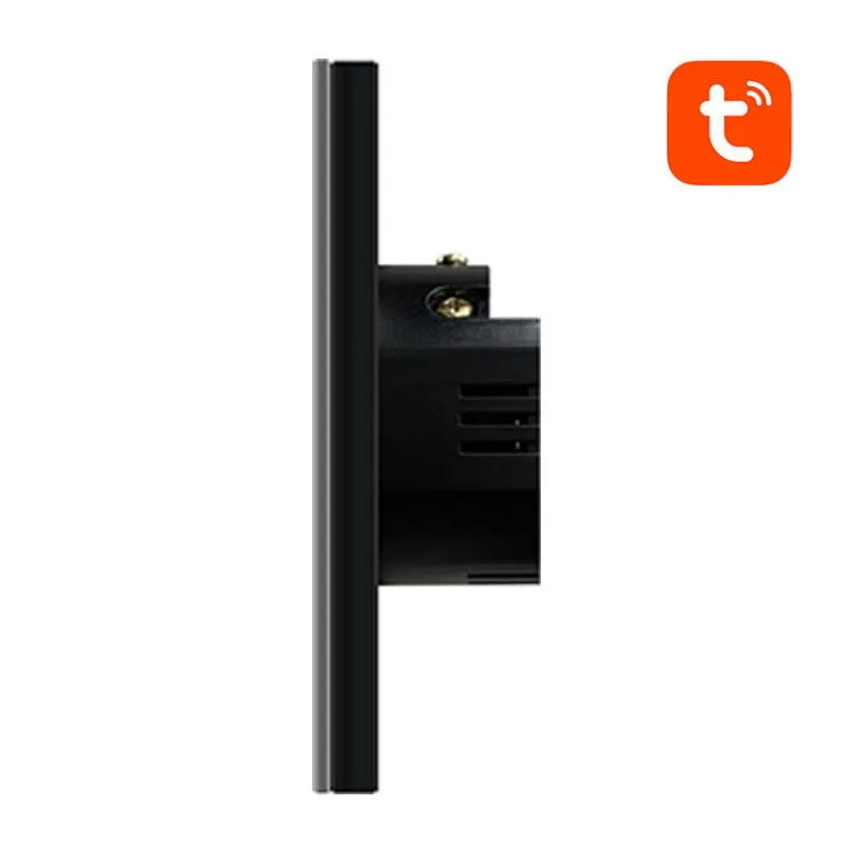 Zigbee nutikas lüliti Avatto LZTS02-EU-B1, 1-nupp, must (Tuya, neutraaljuhtmeta)
