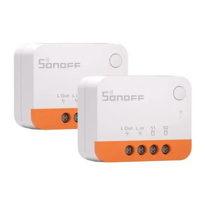 Zigbee nutikas lüliti Sonoff ZBMINIL2 (2 tk, ilma neutraaljuhtmeta)