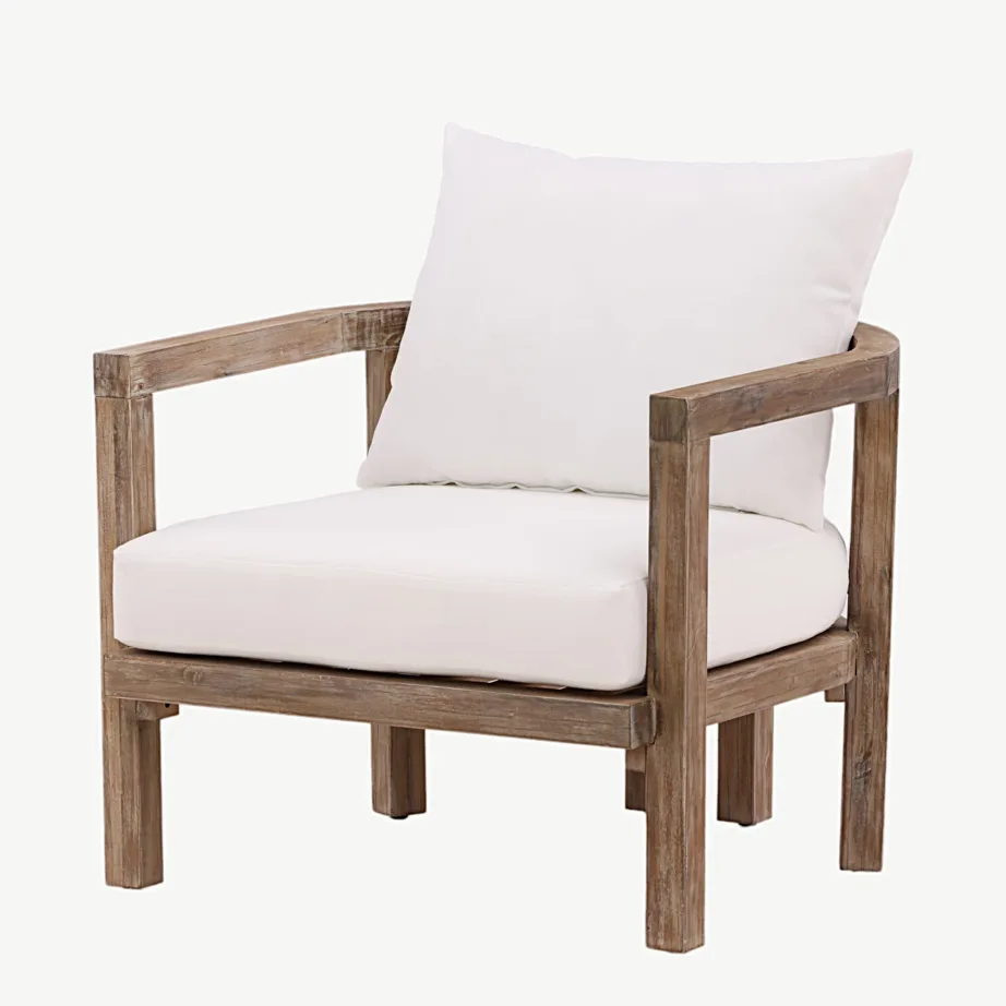 Erica akaatsiapuidust tugitool valgete patjadega, 1206-072 – 5