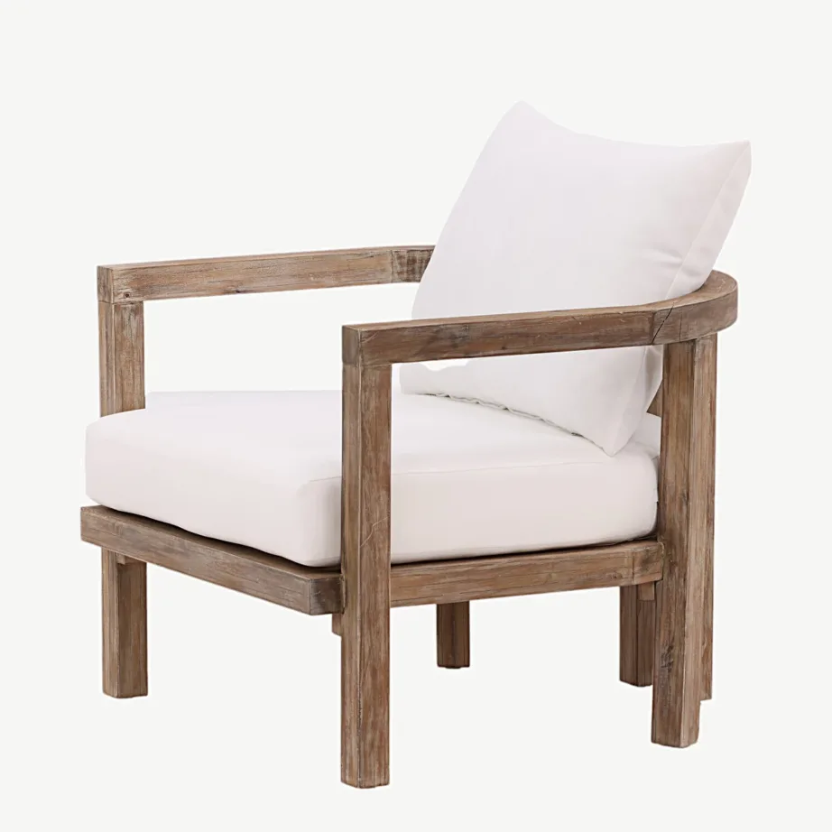 Erica akaatsiapuidust tugitool valgete patjadega, 1206-072 – 6