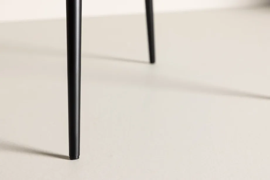 Limhamni hall sametist söögitool mustade metalljalgadega, 15001-885 – 9