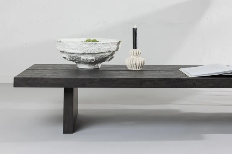 Mokkavärvi MDF-ist diivanilaud Lancaster (60 × 140 cm) - 15009-001