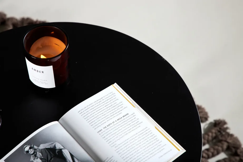 Ümmargune must diivanilaud Lawton (MDF, teras, Ø50 cm), 15009-021 – 11