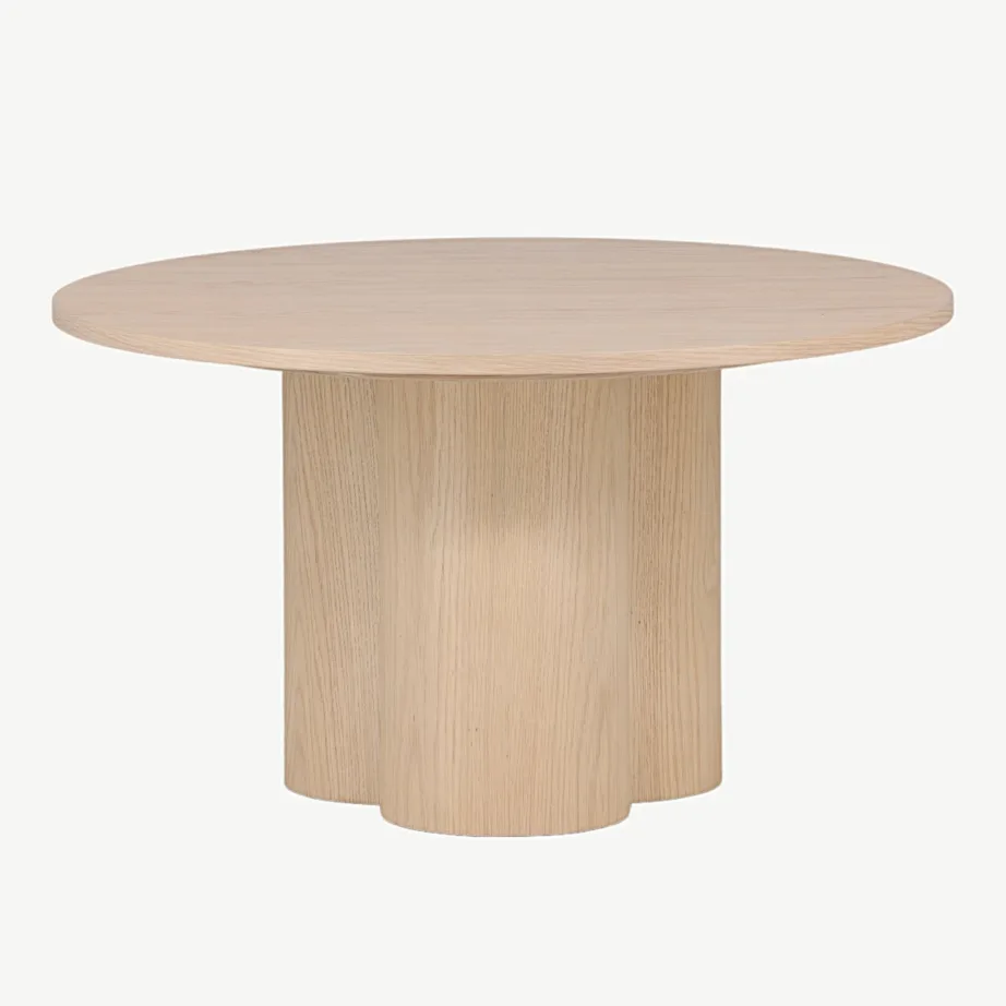 Olivia valgeks peitsitud ümmargune diivanilaud, ø80 cm, 15009-101 – 2