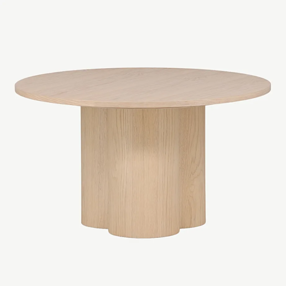 Olivia valgeks peitsitud ümmargune diivanilaud, ø80 cm, 15009-101 – 5