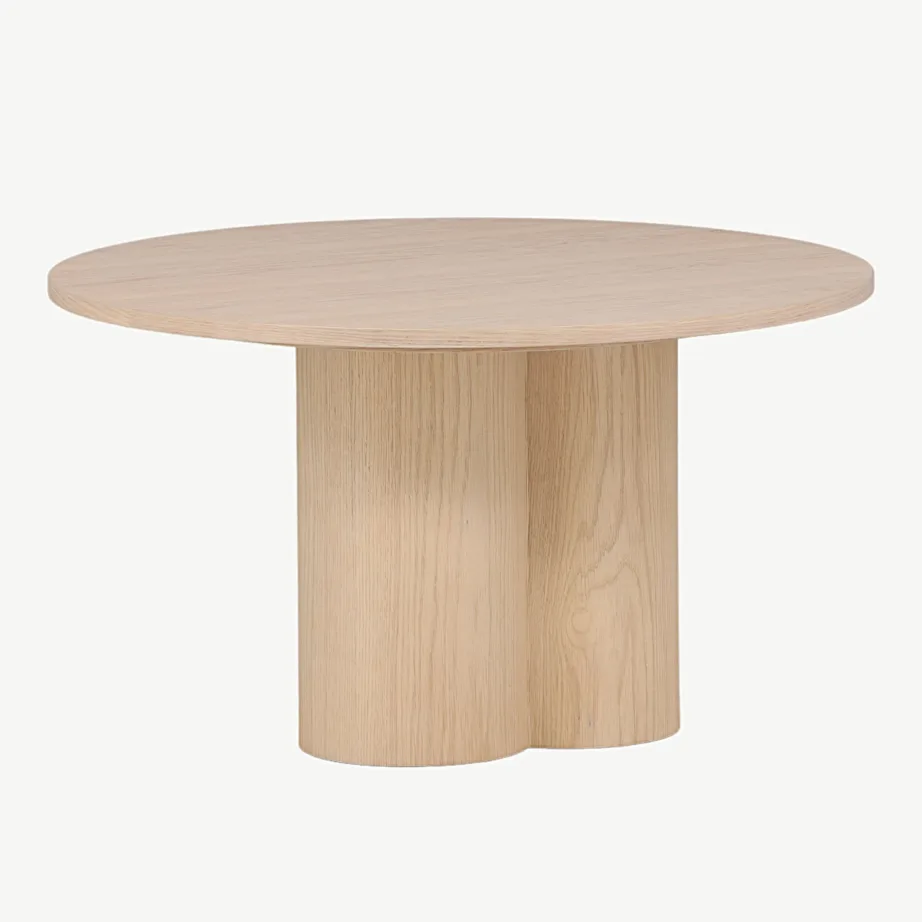 Olivia valgeks peitsitud ümmargune diivanilaud, ø80 cm, 15009-101 – 6