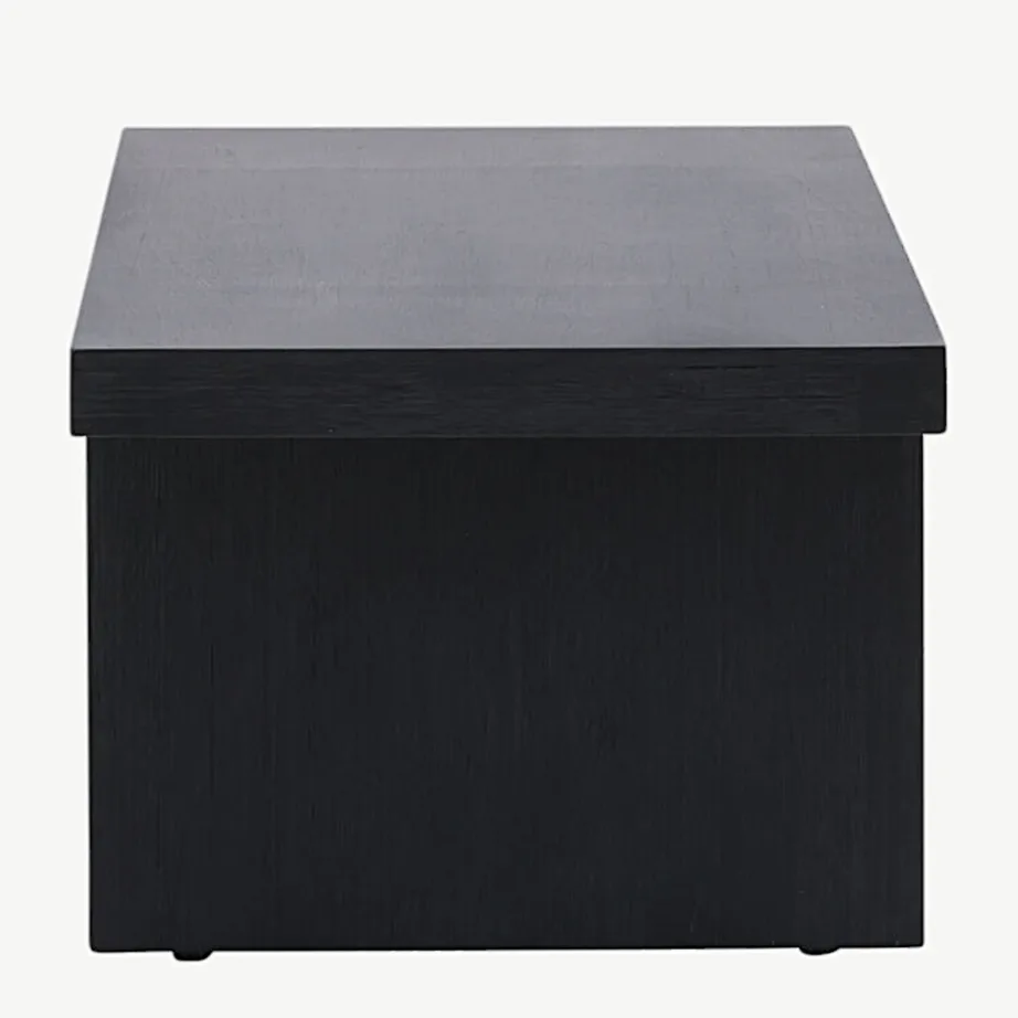 Mustast kummipuidust Yakunik diivanilaud (120×38 cm, MDF), 15009-111 – 7