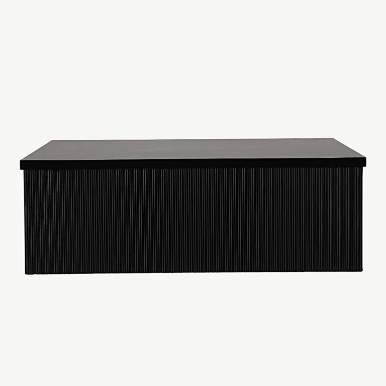Must sooneline MDF-kohvilaud Lenox, 90 × 90 cm - 15009-120