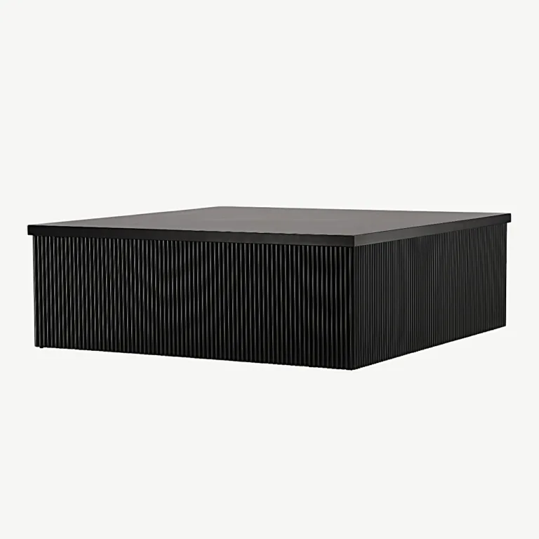 Must sooneline MDF-kohvilaud Lenox, 90 × 90 cm - 15009-120