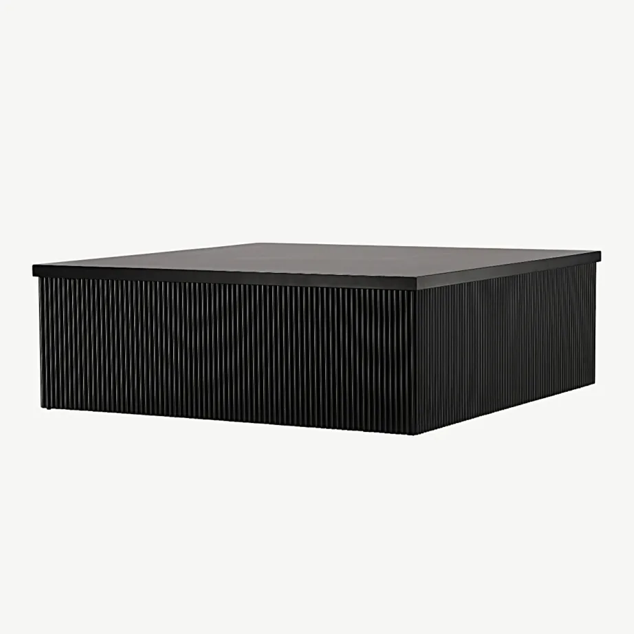 Must sooneline MDF-kohvilaud Lenox, 90 × 90 cm, 15009-120