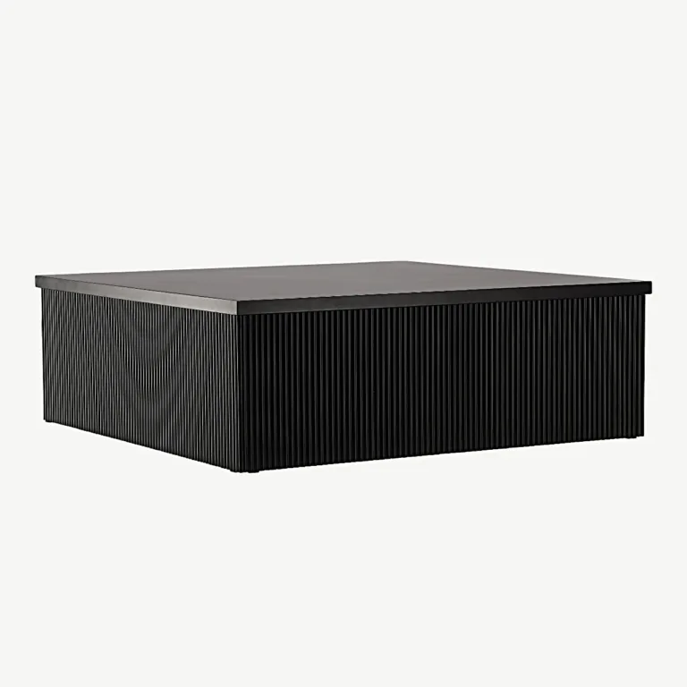 Must sooneline MDF-kohvilaud Lenox, 90 × 90 cm - 15009-120