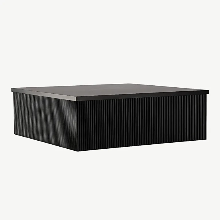 Must sooneline MDF-kohvilaud Lenox, 90 × 90 cm - 15009-120