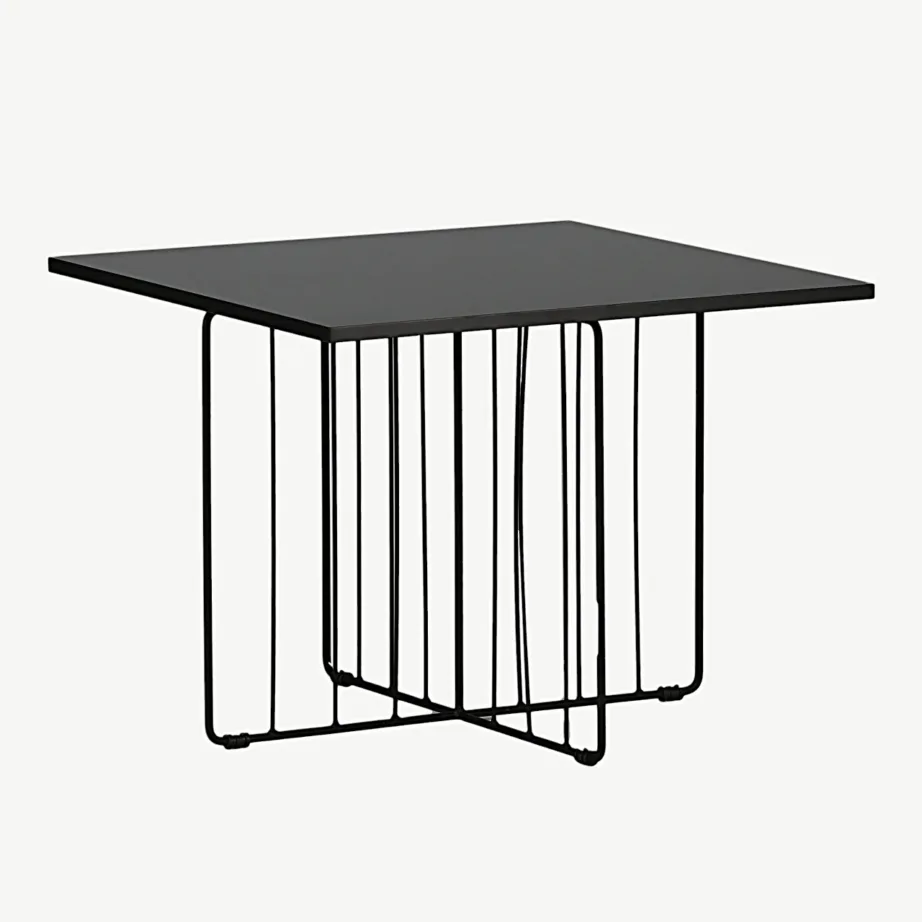 Daytoni must diivanilaud terasjalgadega (60 × 60 cm, MDF ja teras), 15009-130 – 6