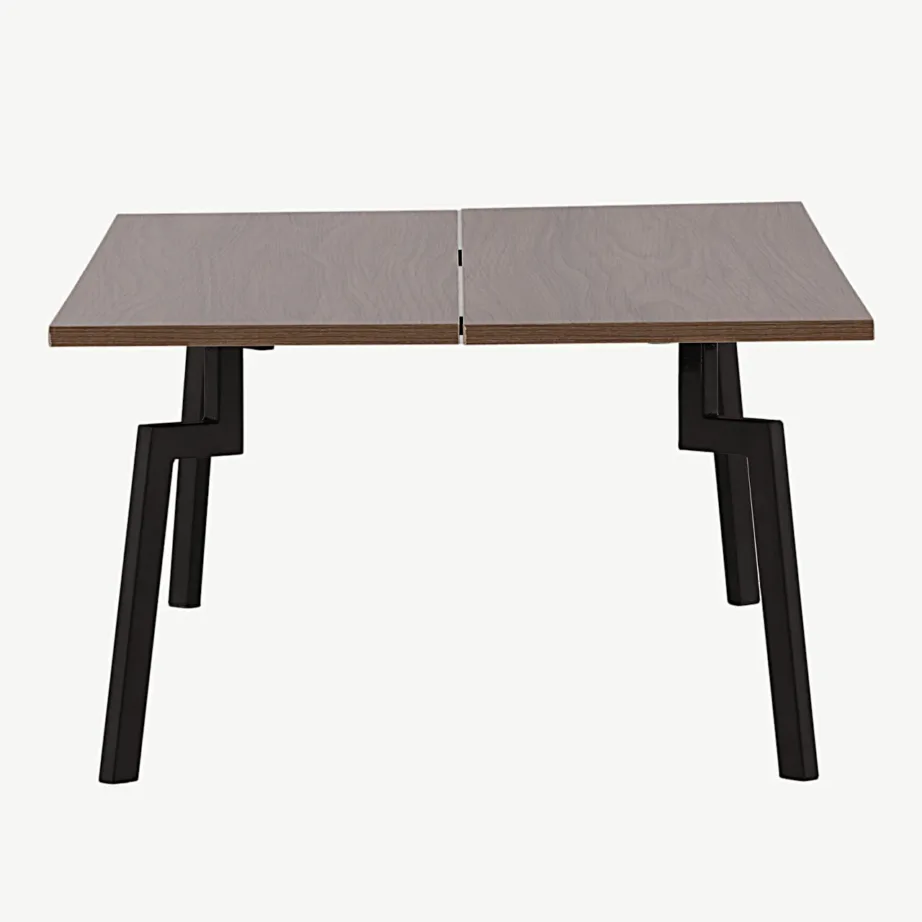 Pähklitooni MDF-diivanilaud mustade terasjalgadega Bethan, 15009-170 – 7