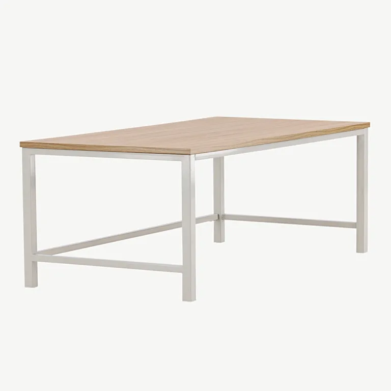Helepruun metalljalgadega kohvilaud Rise hallikasbeežide terasjalgadega (120 × 60 cm) - 15009-180