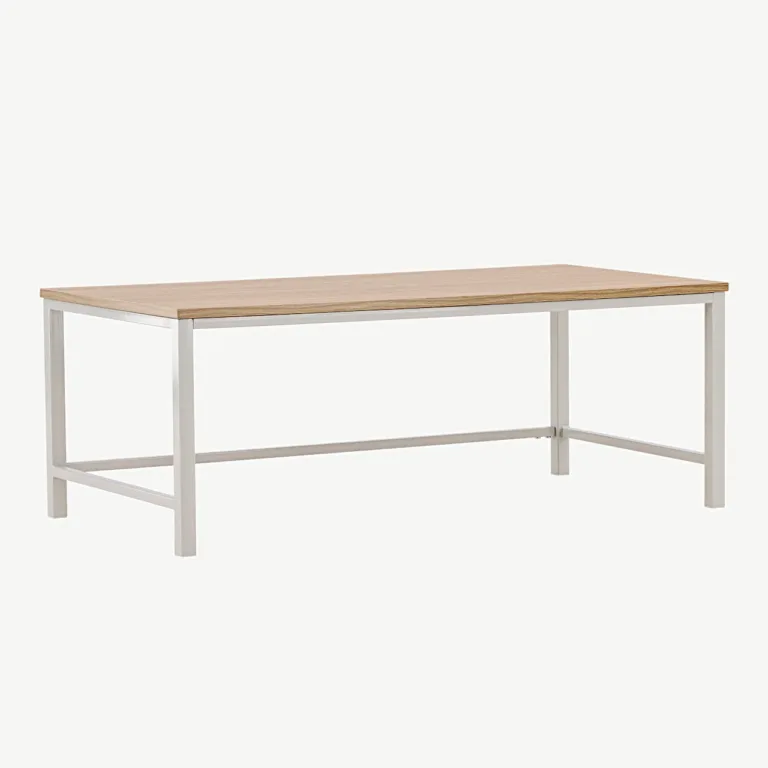 Helepruun metalljalgadega kohvilaud Rise hallikasbeežide terasjalgadega (120 × 60 cm) - 15009-180