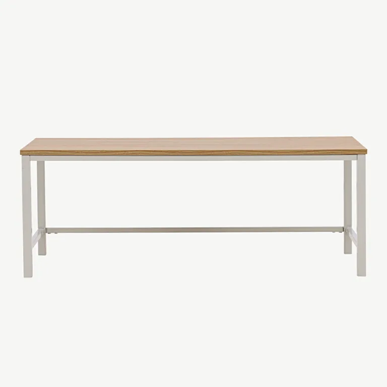 Helepruun metalljalgadega kohvilaud Rise hallikasbeežide terasjalgadega (120 × 60 cm) - 15009-180