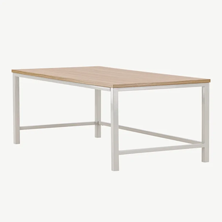 Helepruun metalljalgadega kohvilaud Rise hallikasbeežide terasjalgadega (120 × 60 cm) - 15009-180
