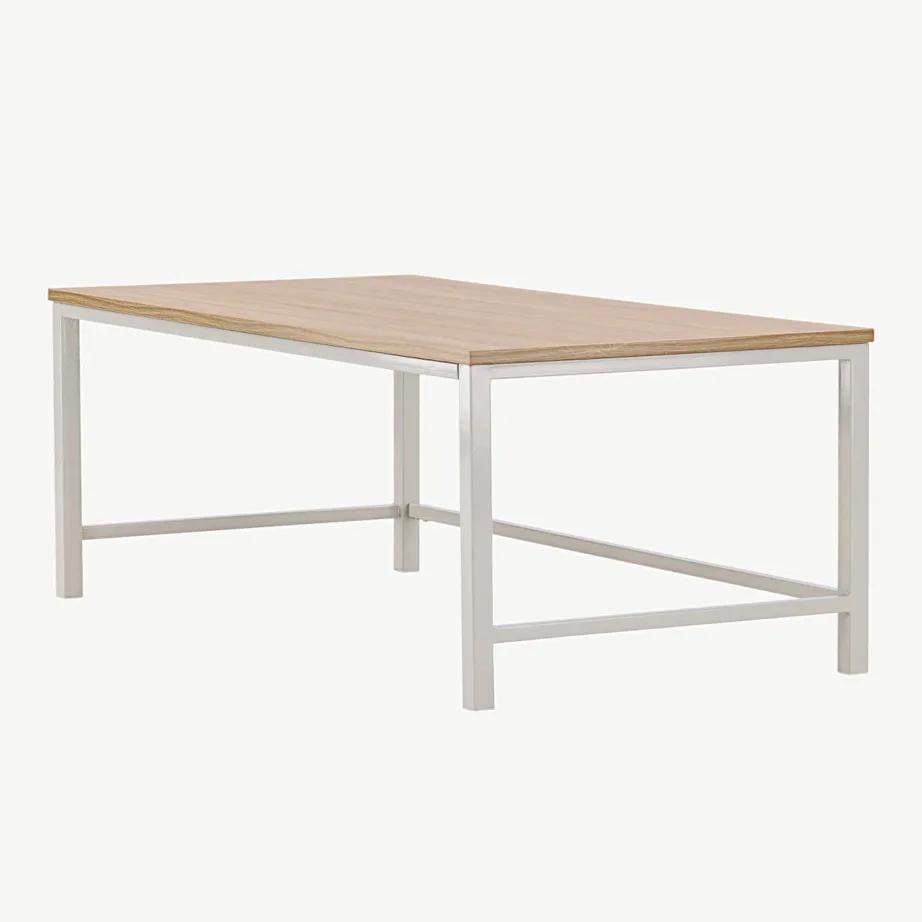 Helepruun metalljalgadega kohvilaud Rise hallikasbeežide terasjalgadega (120 × 60 cm), 15009-180 – 6