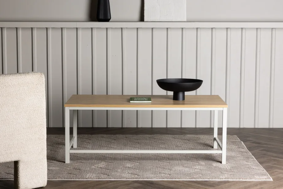 Helepruun metalljalgadega kohvilaud Rise hallikasbeežide terasjalgadega (120 × 60 cm), 15009-180 – 8