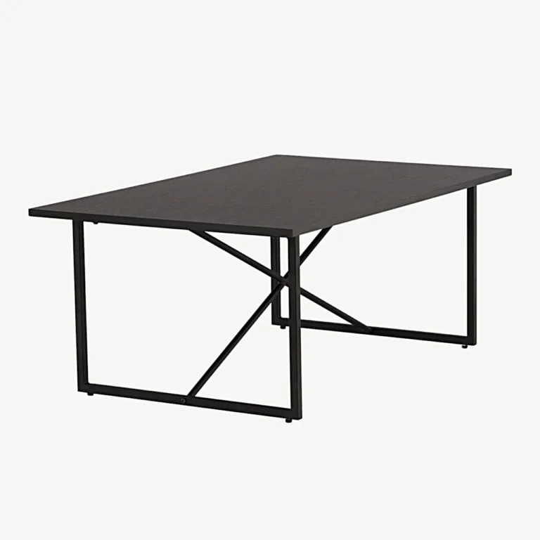 Pryor must diivanilaud terasraamiga, MDF lauaplaat, 110 × 70 cm - 15009-190