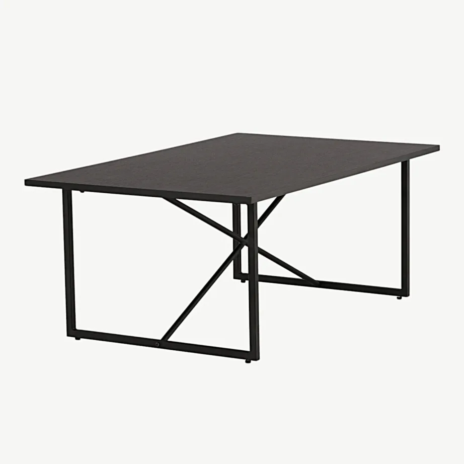 Pryor must diivanilaud terasraamiga, MDF lauaplaat, 110 × 70 cm, 15009-190