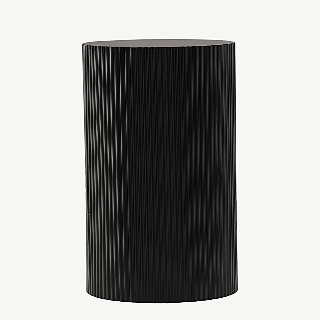 Must ribilise pinnaga abilaud Lenox, MDF, ø 31 cm - 15009-191