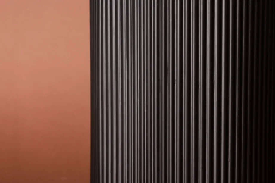 Must ribilise pinnaga abilaud Lenox, MDF, ø 31 cm, 15009-191 – 9